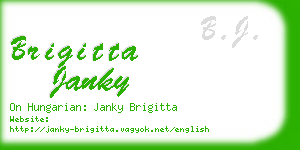 brigitta janky business card